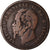 Moneda, Italia, Vittorio Emanuele II, 10 Centesimi, 1866, Naples, BC+, Cobre