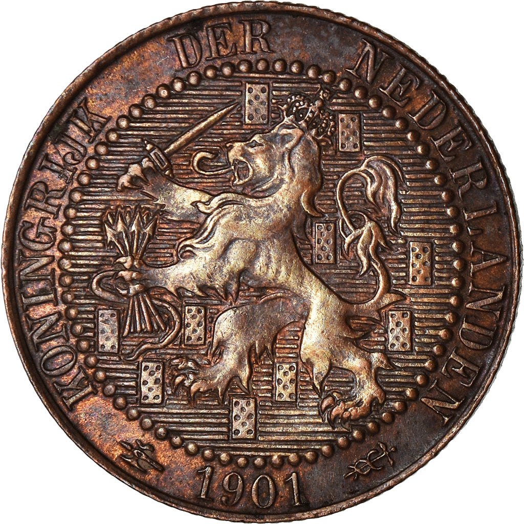 Moneta, Paesi Bassi, Wilhelmina I, Cent, 1901, MB+, Bronzo, KM:131