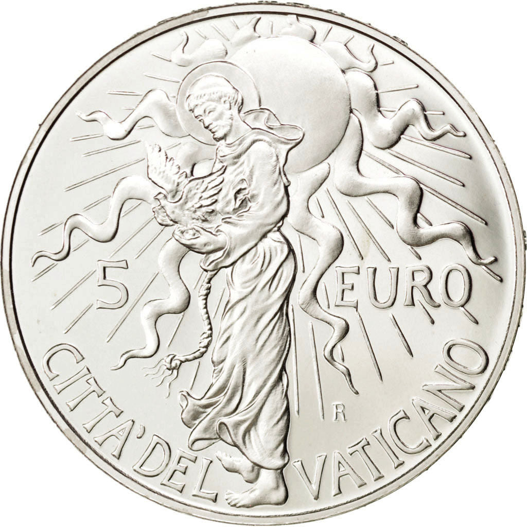 VATICAN CITY, 5 Euro, 2007, Rome, KM #400, MS(65-70), Silver, 32, 18.00