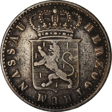 Monnaie, Etats allemands, NASSAU, Wilhelm, 6 Kreuzer, 1838, Wiesbaden, TB+