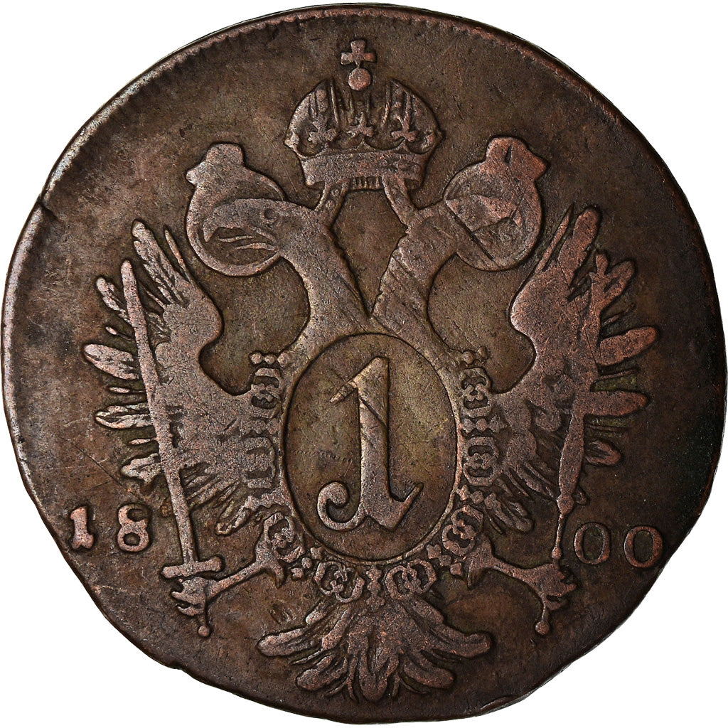 Monnaie, Autriche, Franz II (I), Kreuzer, 1800, Prague, TB, Billon, KM:2111