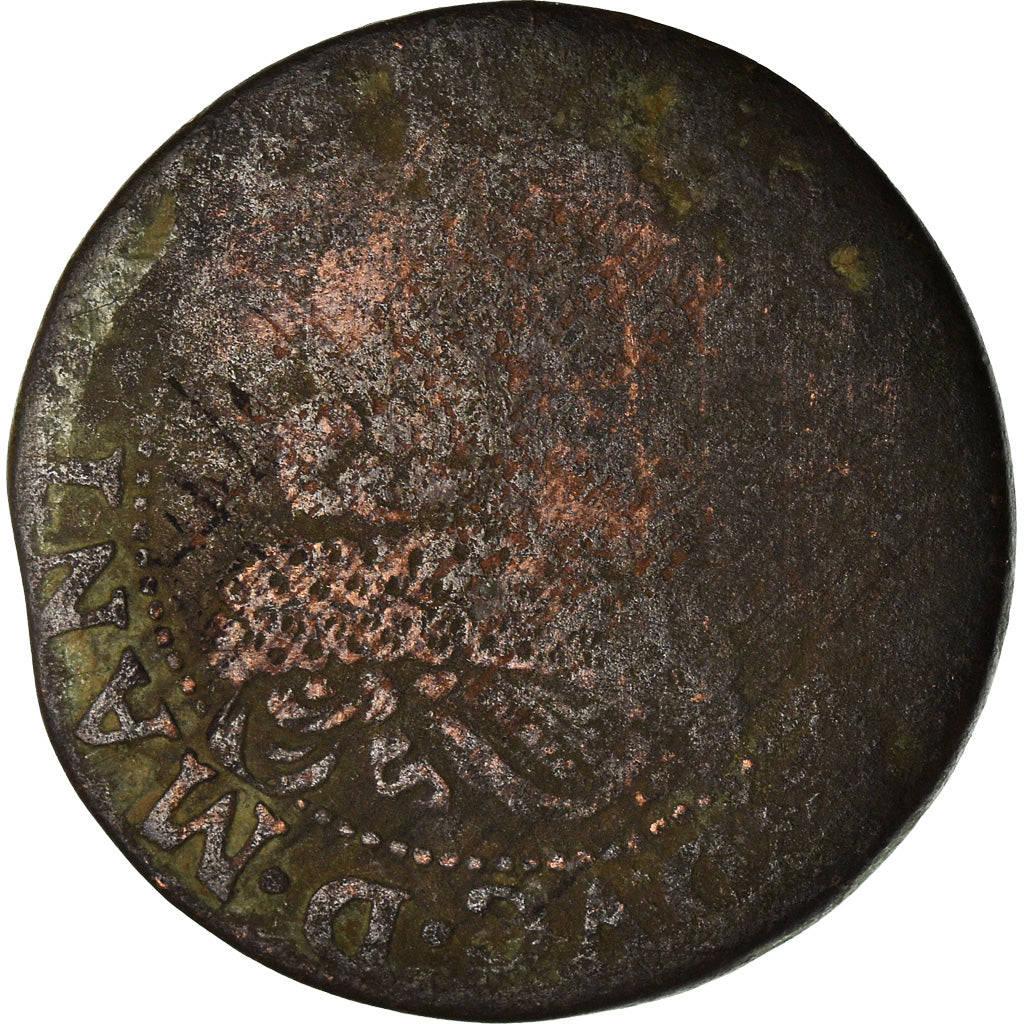 Münze, Frankreich, Ardennes, Charles de Gonzague, Double Tournois, 1636