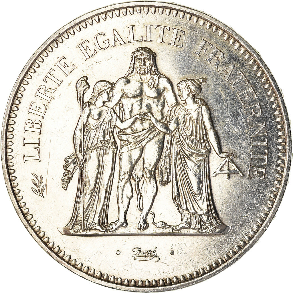 Moneda, Francia, Hercule, 50 Francs, 1974, Paris, EBC, Plata, KM:941.1
