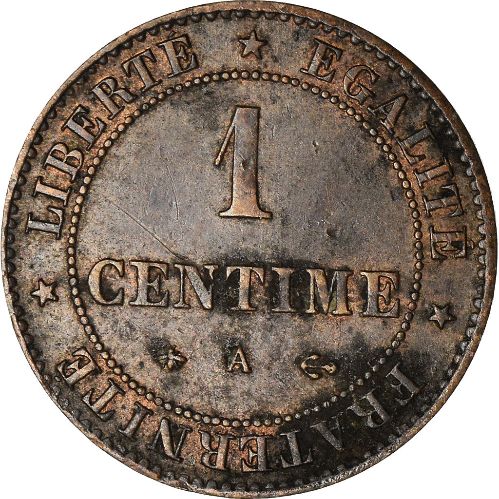 Moneta, Francja, Cérès, Centime, 1896, Paris, EF(40-45), Bronze, KM:826.1