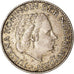 Coin, Netherlands, Juliana, Gulden, 1957, AU(50-53), Silver, KM:184