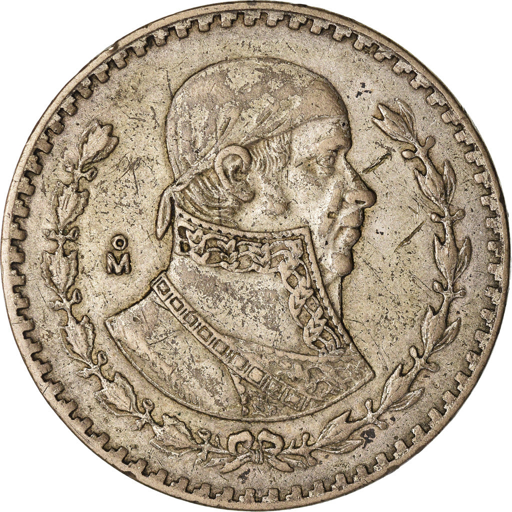 Moneta, Messico, Peso, 1963, Mexico City, MB+, Argento, KM:459