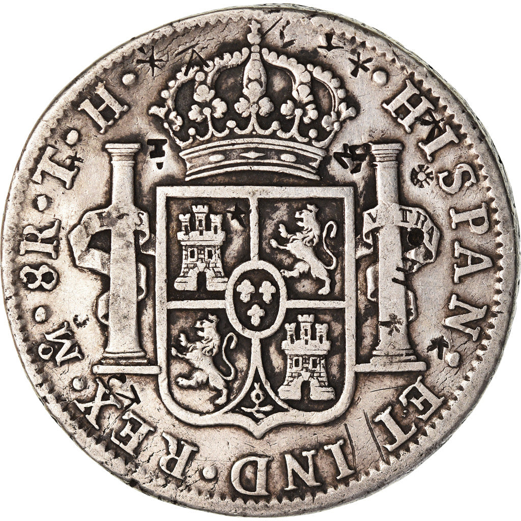 Monnaie, Mexique, Ferdinand VII, 8 Reales, 1809, Mexico City, Chinese chopmarks