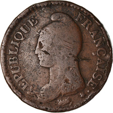 Coin, France, Dupré, Decime, AN 7, Paris, VF(20-25), Bronze, KM:644.1, Le
