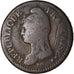 Moneta, Francja, Dupré, Decime, AN 8, Strasbourg, VF(20-25), Bronze, KM:644.4