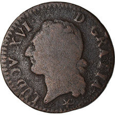 Münze, Frankreich, Louis XVI, 1/2 Sol ou 1/2 sou, 1/2 Sol, 1791, Lille, SGE+