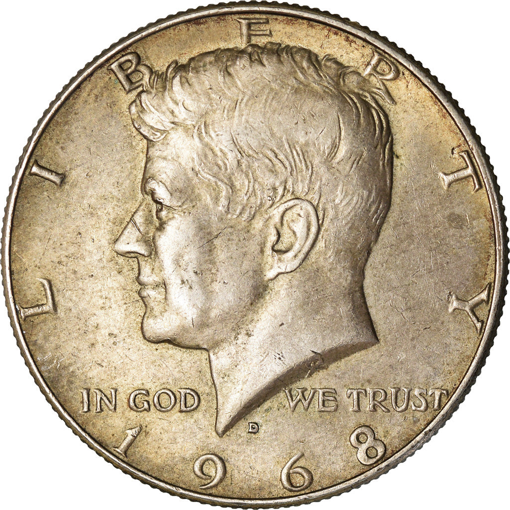 Münze, Vereinigte Staaten, Kennedy Half Dollar, Half Dollar, 1968, U.S. Mint