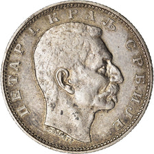Moneta, Serbia, Peter I, Dinar, 1904, BB+, Argento, KM:25.1