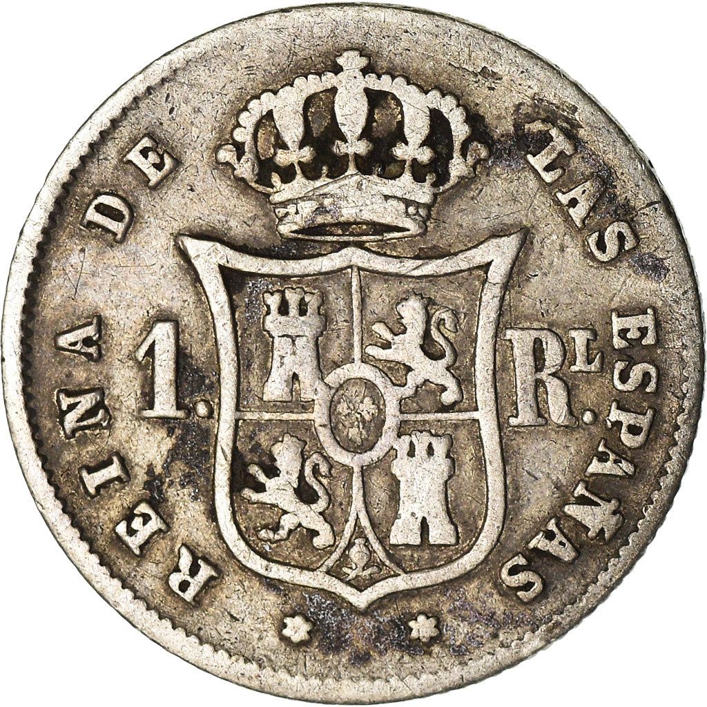 Monnaie, Espagne, Isabel II, Real, 1857, Madrid, TB+, Argent, KM:606.1