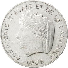 Coin, France, 10 Centimes, 1908, AU(55-58), Aluminium