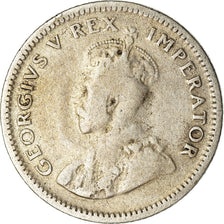 Moneta, Południowa Afryka, George V, 6 Pence, 1933, VF(30-35), Srebro, KM:16.2