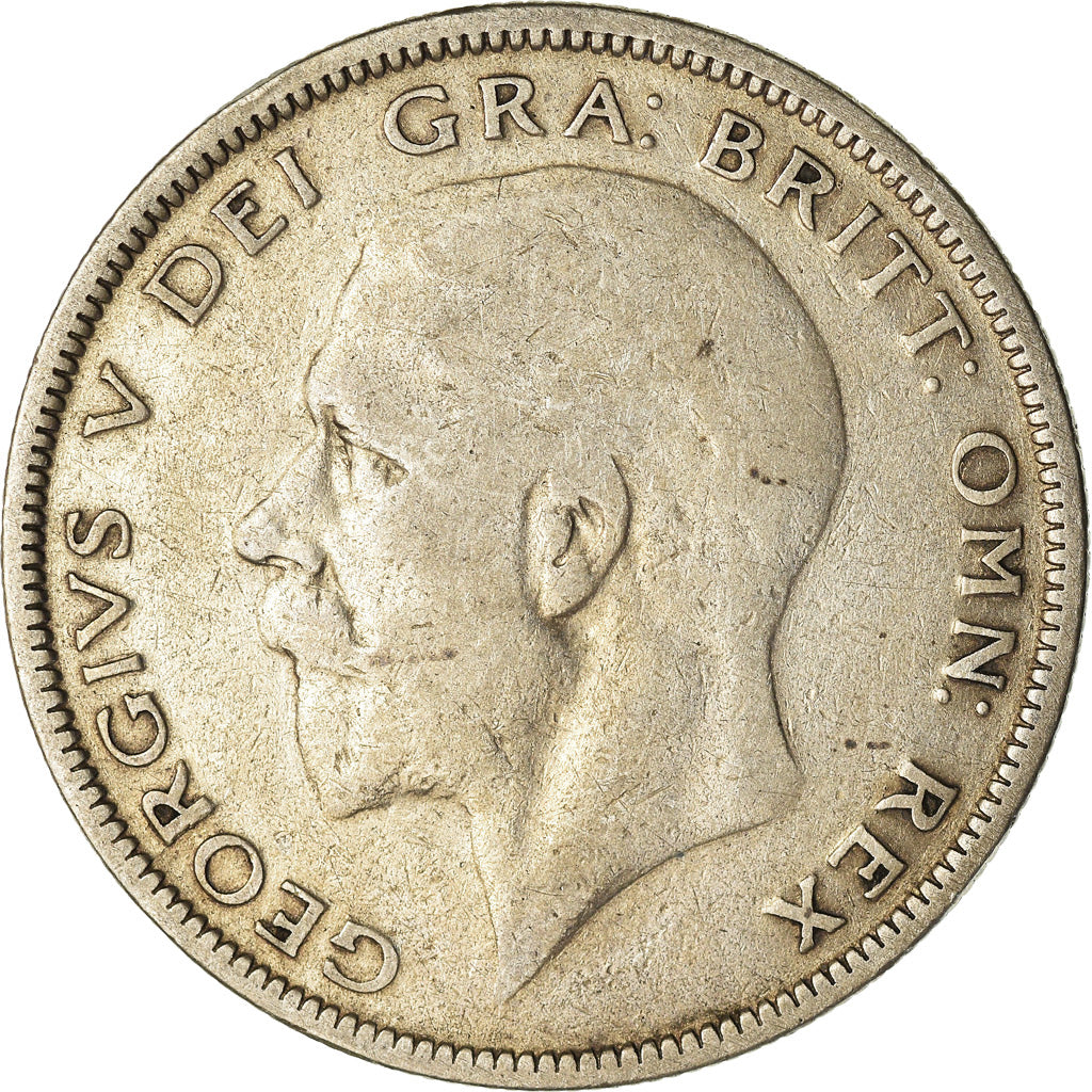 Moneta, Gran Bretagna, George V, 1/2 Crown, 1933, MB+, Argento, KM:835
