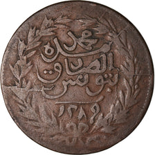 Moneta, Tunisia, TUNIS, Sultan Abdul Aziz with Muhammad al-Sadiq Bey, 4 Kharub