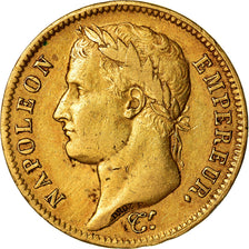 Moneda, Francia, Napoléon I, 40 Francs, 1809, Toulouse, MBC, Oro, KM:696.4