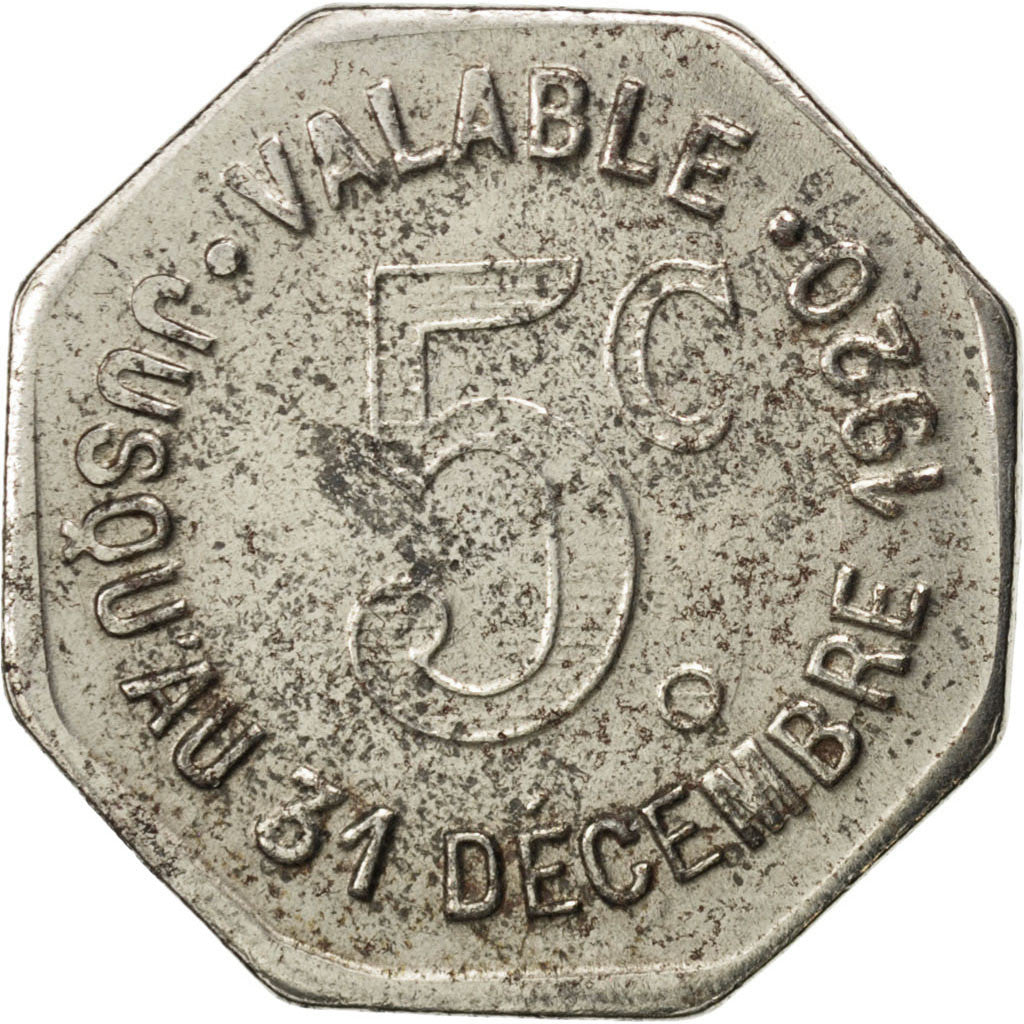 Coin, France, 5 Centimes, 1920, VF(30-35), Iron, Elie:10.1