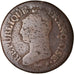Coin, France, Dupré, 5 Centimes, AN 8, Metz, error double struck in collar