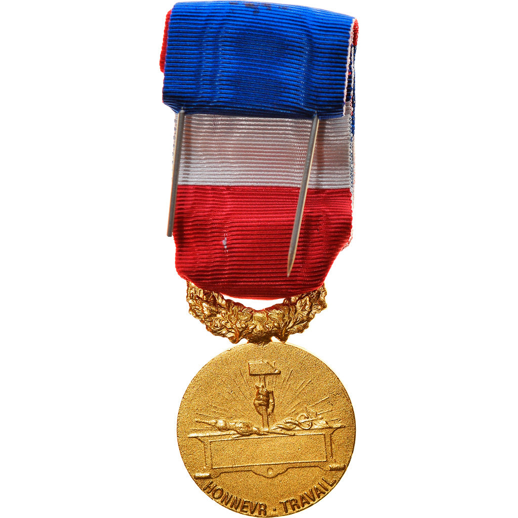 France, Médaille d'honneur du travail, Medal, Excellent Quality, Mattei, Gilt