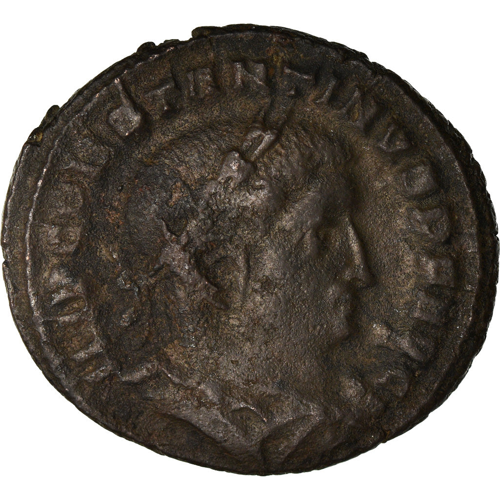 Moneta, Constantine I, Follis, 309, Lyon - Lugdunum, VF(20-25), Miedź, RIC:VI