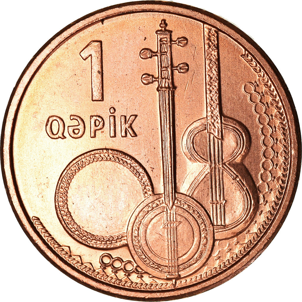 Münze, Aserbaidschan, Qapik, Undated (2006), UNZ, Copper Plated Steel, KM:39