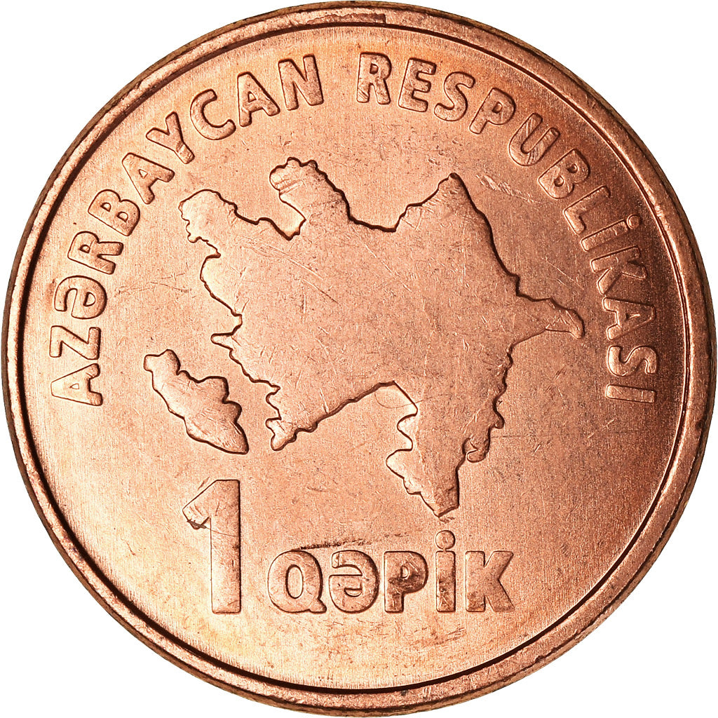 Münze, Aserbaidschan, Qapik, Undated (2006), UNZ, Copper Plated Steel, KM:39