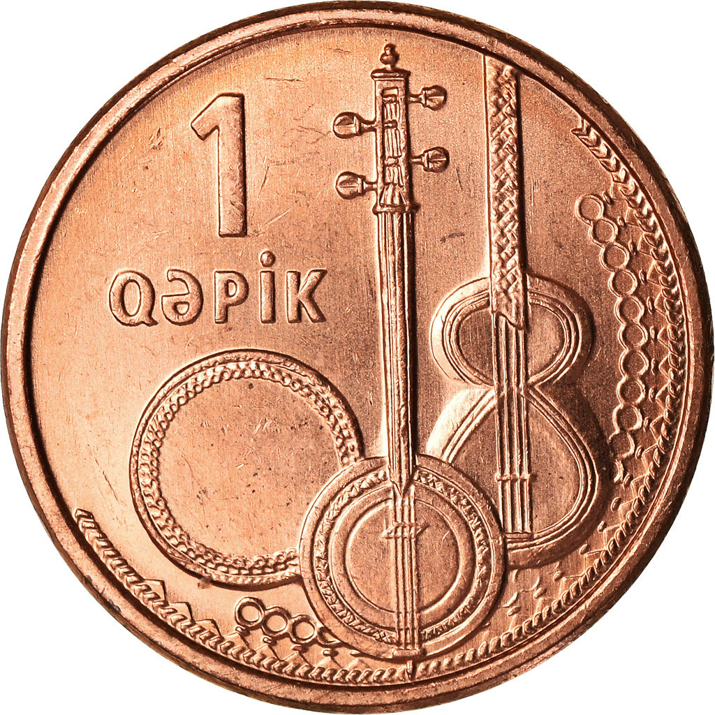Coin, Azerbaijan, Qapik, Undated (2006), MS(63), Copper Plated Steel, KM:39
