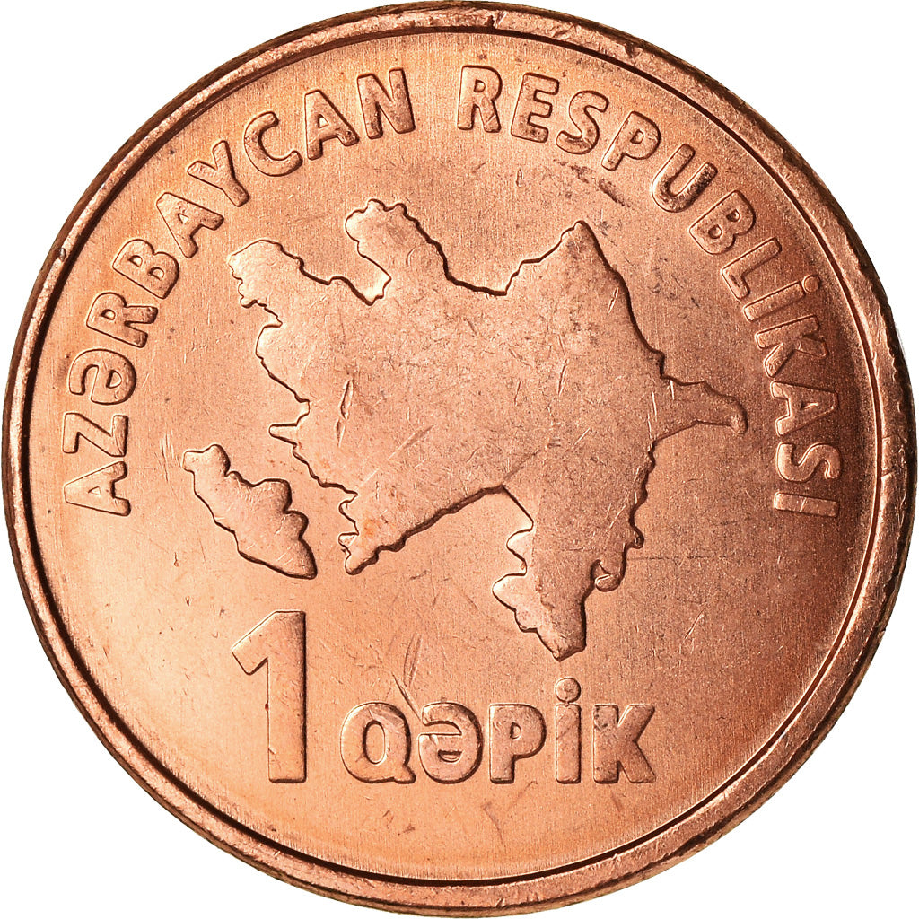 Coin, Azerbaijan, Qapik, Undated (2006), MS(63), Copper Plated Steel, KM:39
