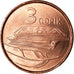 Moneda, Azerbaiyán, 3 Qapik, Undated (2006), SC, Cobre chapado en acero, KM:40