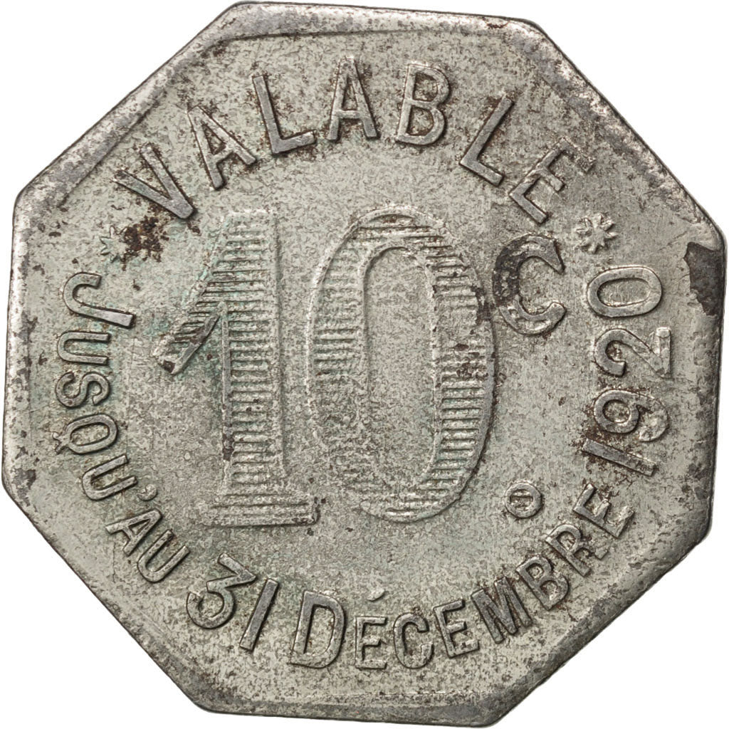 France, 10 Centimes, 1920, VF(20-25), Iron, Elie #10.2, 6.07