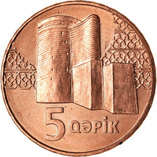 Münze, Aserbaidschan, 5 Qapik, Undated (2006), UNZ, Copper Plated Steel, KM:41