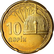 Münze, Aserbaidschan, 10 Qapik, Undated (2006), UNZ, Brass plated steel, KM:42