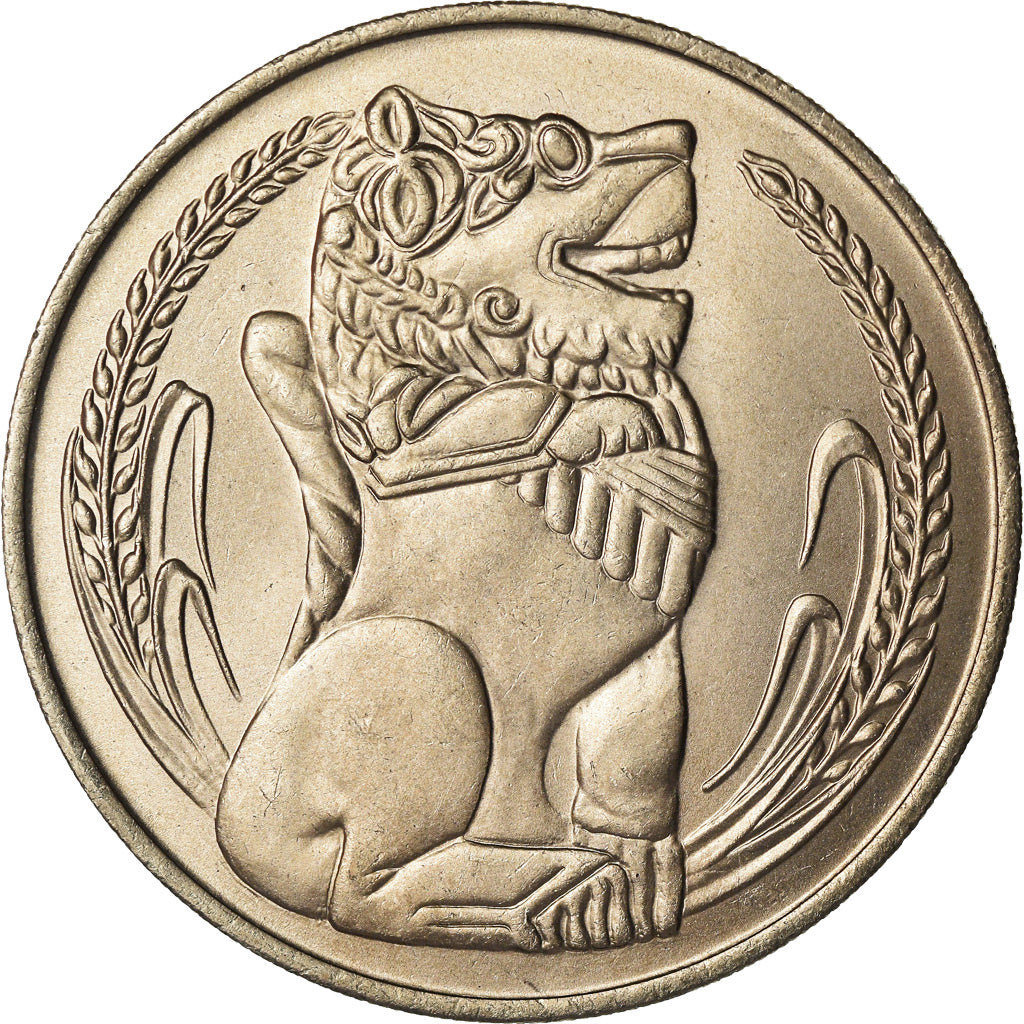 Moneda, Singapur, Dollar, 1967, Singapore Mint, EBC+, Cobre - níquel, KM:6