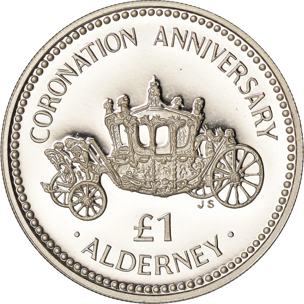 Moneta, Alderney, Elizabeth II, Pound, 1993, Heaton, Proof, SPL+, Argento, KM:4