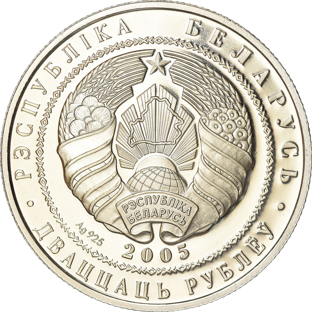 Moneta, Bielorussia, 20 Roubles, 2006, Karlsfeld, SPL+, Argento, KM:101