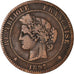 Münze, Frankreich, Cérès, 10 Centimes, 1897, Paris, S+, Bronze, KM:815.1