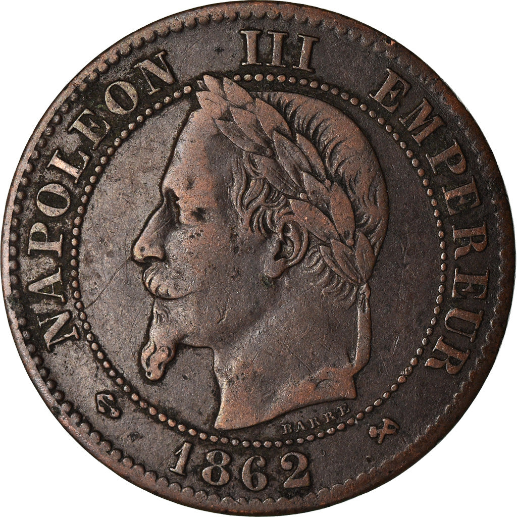Monnaie, France, Napoleon III, Napoléon III, 2 Centimes, 1862, Bordeaux, TTB+