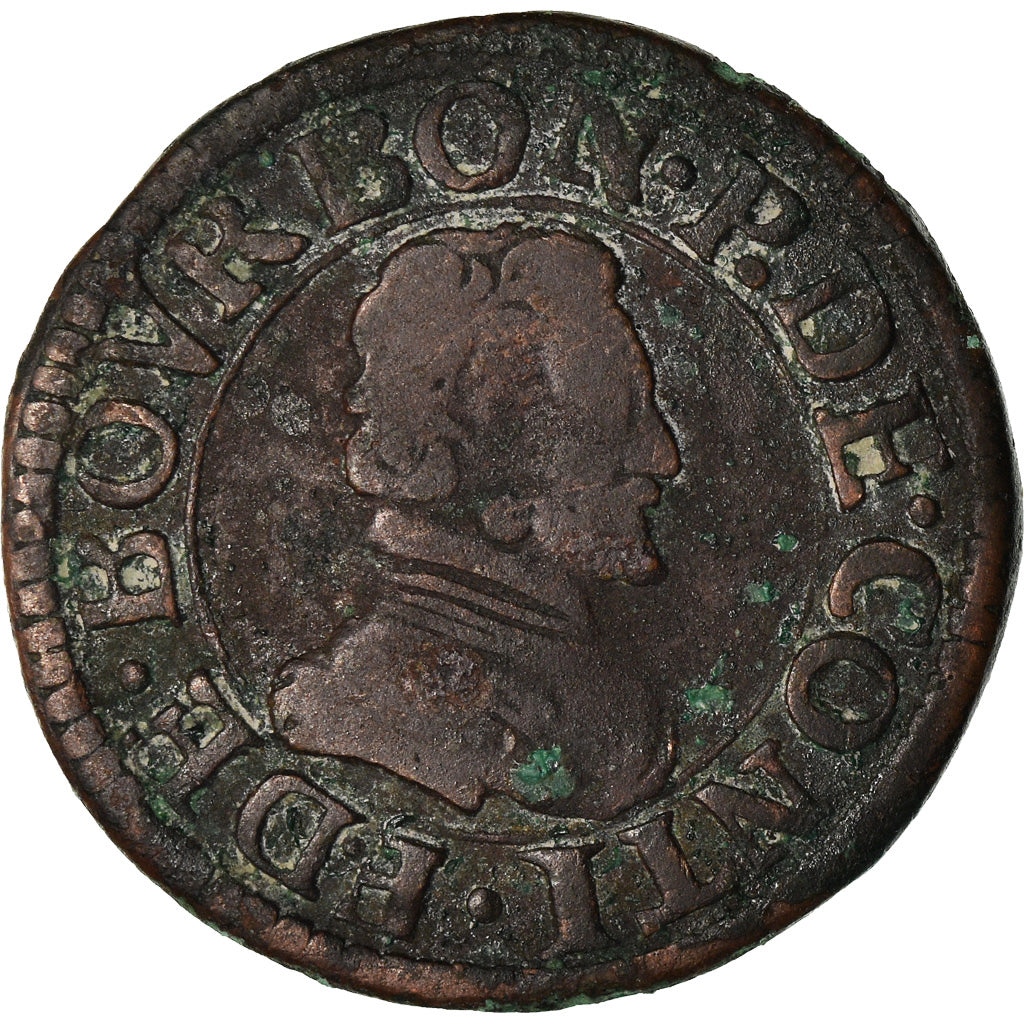 Moneda, Francia, Double Tournois, BC+, Cobre, Boudeau:1820