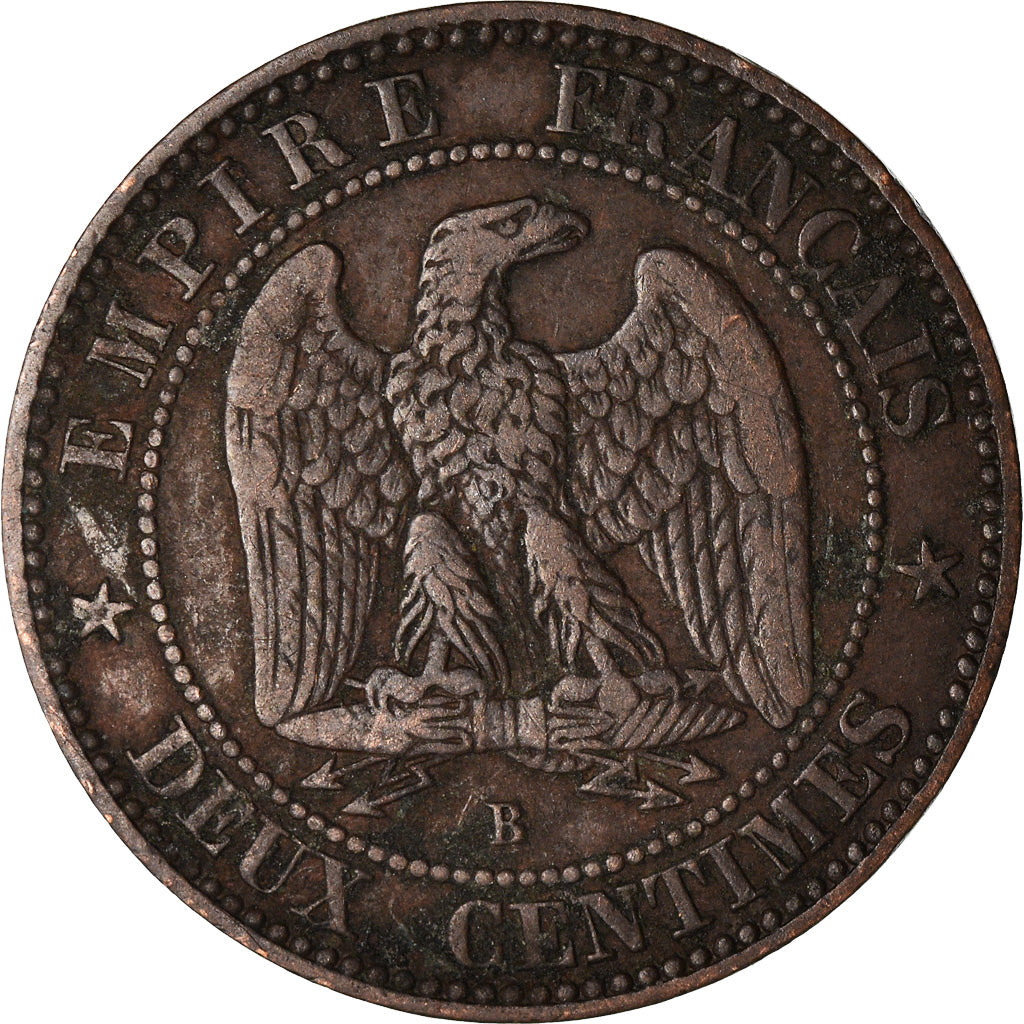 Coin, France, Napoleon III, Napoléon III, 2 Centimes, 1856, Rouen, EF(40-45)