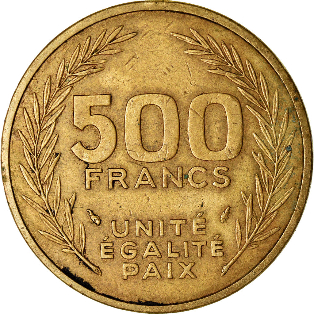 Moneta, Dżibuti, 500 Francs, 1991, Paris, AU(50-53), Aluminium-Brąz, KM:27