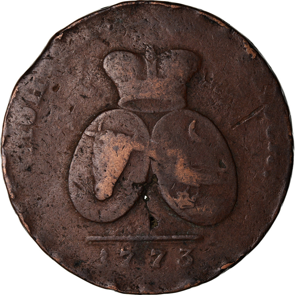 Munten, MOLDAVIË & WALLACHEA, 2 Para 3 Kopeck, 1773, ZG+, Bronze, KM:3