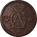 Moneta, Svezia, Gustaf IV Adolf, 1/2 Skilling, 1802, MB, Rame, KM:565