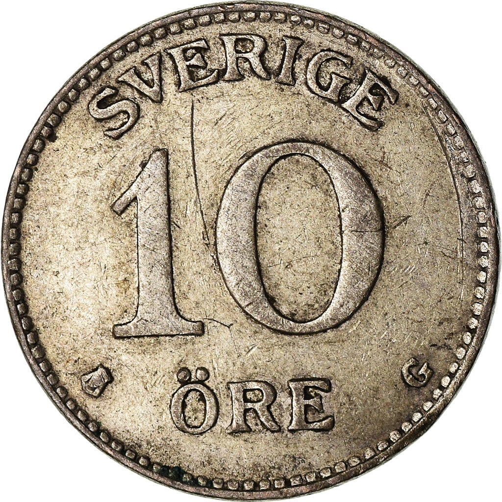 Münze, Schweden, Gustaf V, 10 Öre, 1942, SS, Silber, KM:780