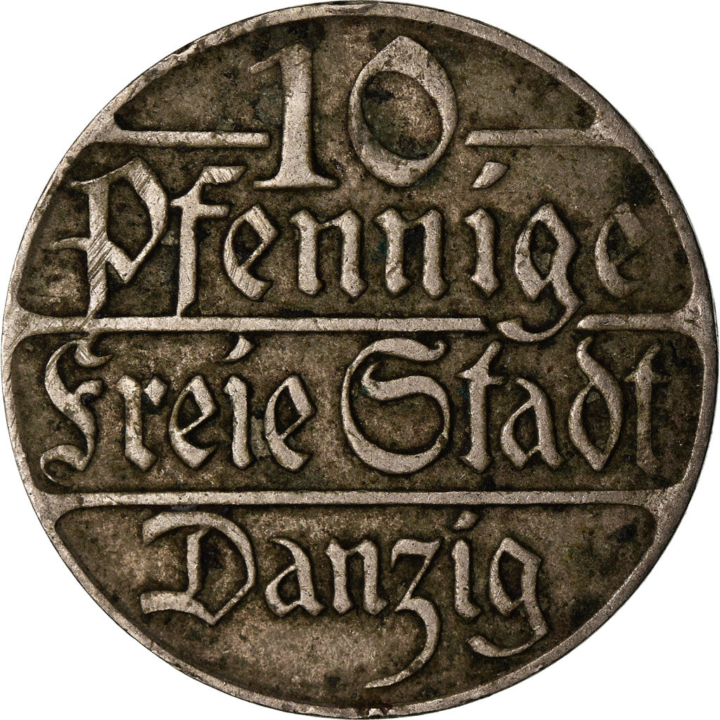 Monnaie, DANZIG, 10 Pfennig, 1923, TTB, Copper-nickel, KM:143
