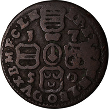 Moneta, LIEGE, John Theodore, Liard, 1750, Liege, MB+, Rame, KM:155