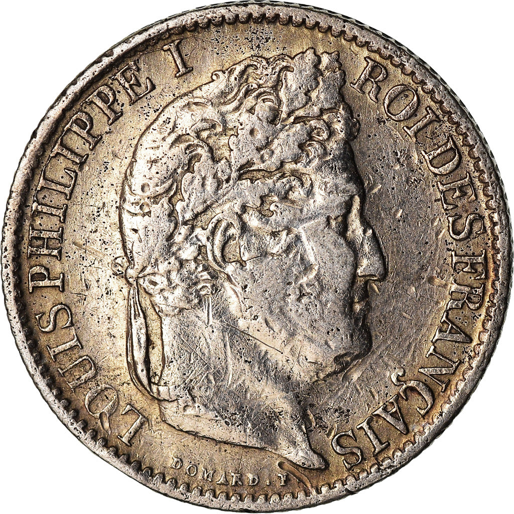 Münze, Frankreich, Louis-Philippe, 1/2 Franc, 1843, Lille, S, Silber