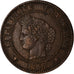Monnaie, France, Cérès, 2 Centimes, 1889, Paris, TTB+, Bronze, KM:827.1
