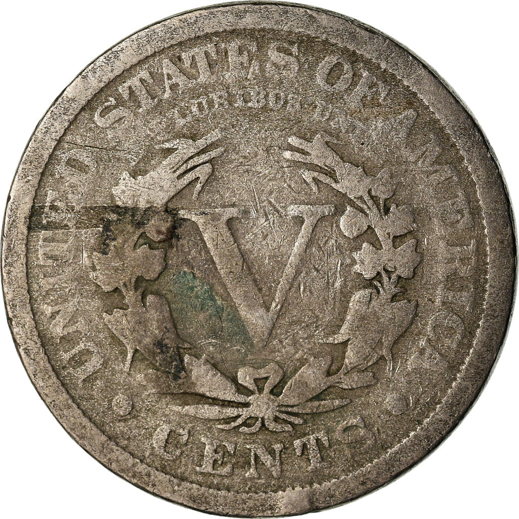 Moeda, Estados Unidos da América, Liberty Nickel, 5 Cents, 1912, U.S. Mint